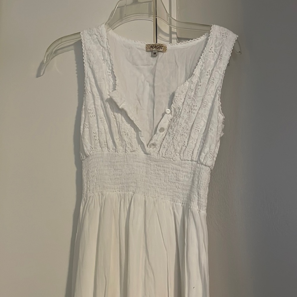 All white maxi